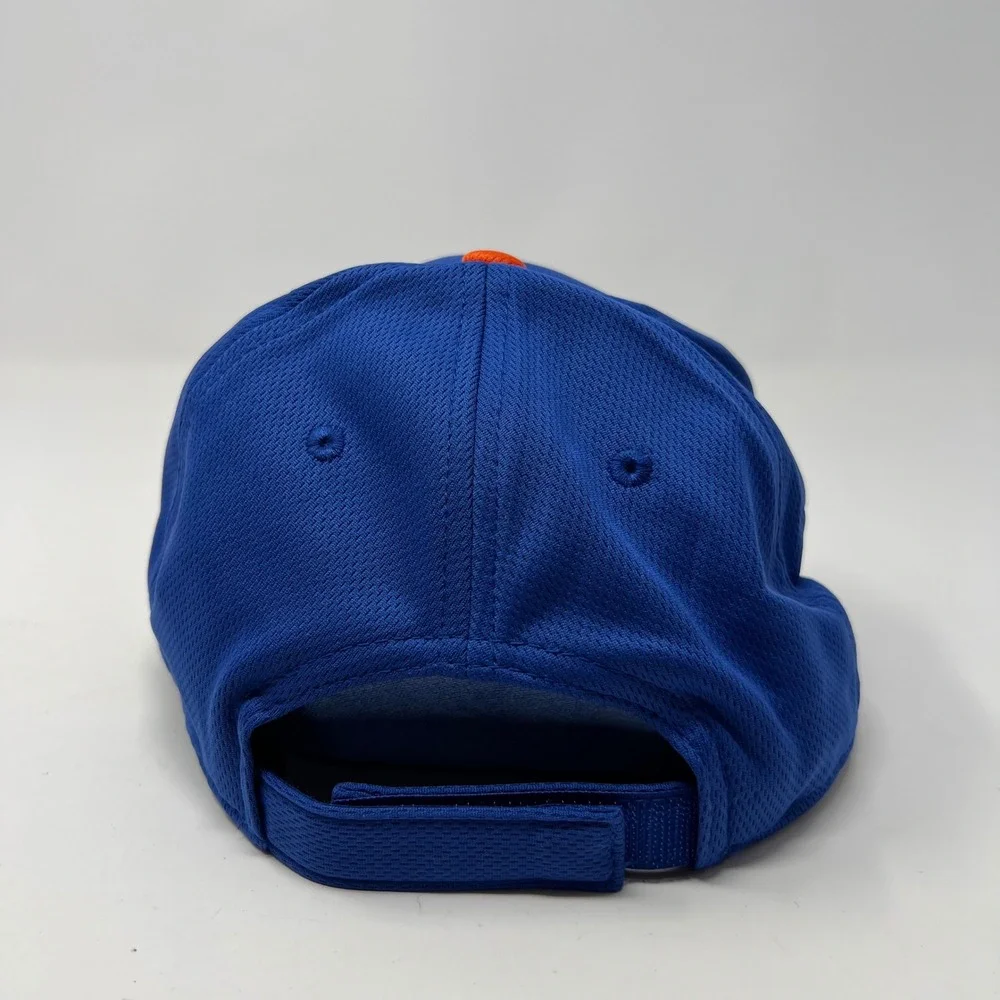 New York Mets MLB Baseball Hat OC Sports Blue Orange OSFM Adjustable Mesh Cap